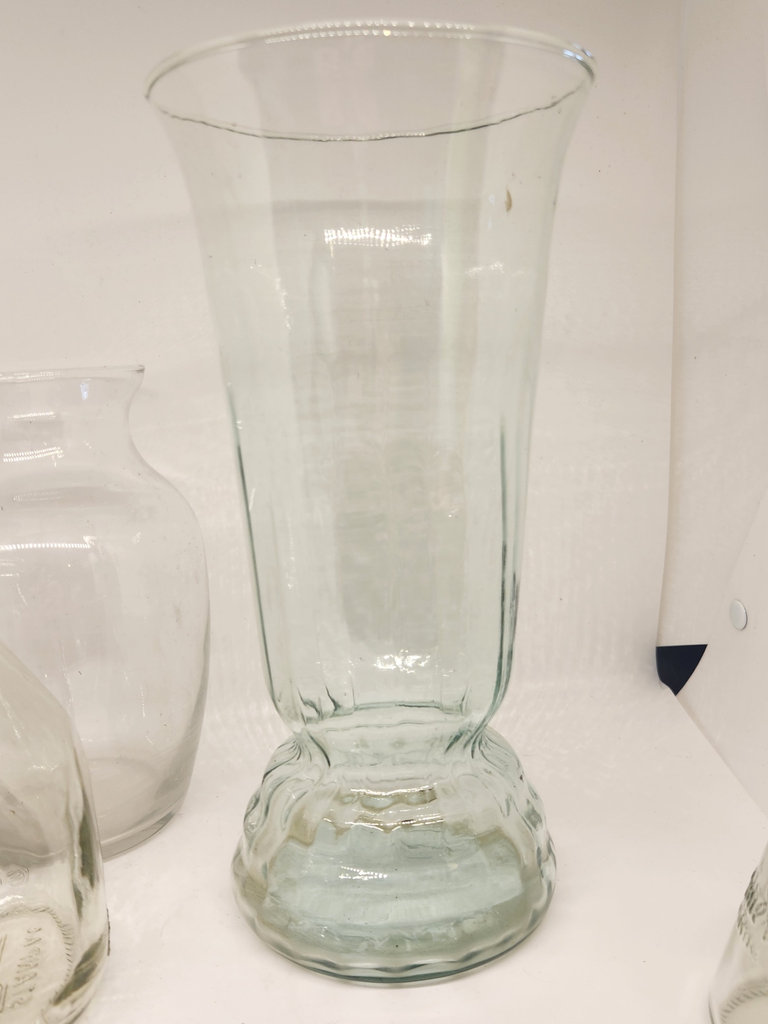 Glass Vase & Bottle Décor Lot + Copper Basket - image 7 of 9