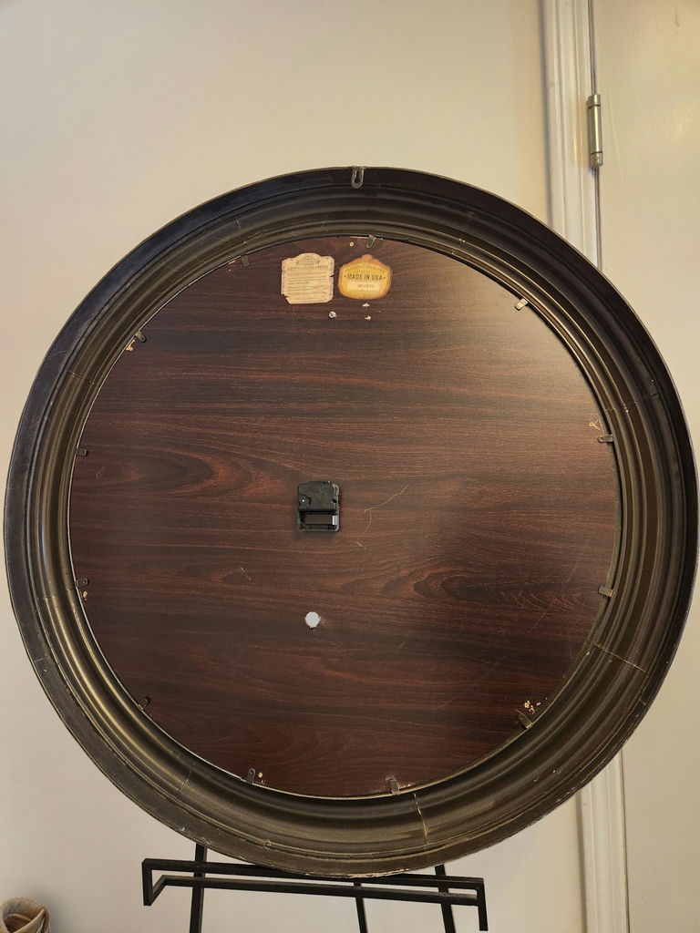 Restoration Hardware 38” Oversized “Le Cacheur” Chateau Thierry Wall Clock – Made in USA - image 5 of 5