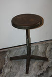 Industrial Steel Factory Stool by Garrett Tubular Products, Garrett, Indiana – Stamped & Dated (Feb. 24, 1904) - thumbnail 1 of 9