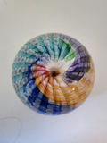 Epiphany Studio April Wagner Art Glass Signed “Rainbow Spiral Vortex” 2003 Paperweight – Signed – Hand Blown Studio Art Glass - thumbnail 2 of 6