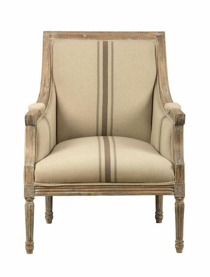 Rowena Upholstered Armchair by Birch Lane – Traditional French Country / Carved Wood Frame (Pair with Lot 99) - image 1 of 5
