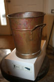 Antique Industrial Solid Copper Pail Bucket - Handcrafted Rustic Decor - thumbnail 1 of 3