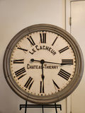 Restoration Hardware 38” Oversized “Le Cacheur” Chateau Thierry Wall Clock – Made in USA - thumbnail 1 of 5