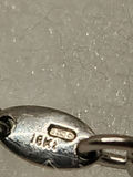 Vintage 18k White Gold Diamond Bracelet with Stylized "C" Hallmark - thumbnail 11 of 14