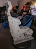 Large Antique Carved Wood Scroll Corbel / Bracket – 18" Architectural Salvage with Original Painted Surface - thumbnail 2 of 5