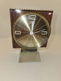 Vintage Mid Century Modern AHS Mega-Quarz Modernist Desk Clock - Lavender and Clear Acrylic & Silver metal - thumbnail 13 of 19