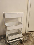 IKEA RÅSKOG White 3-Tier Rolling Utility Cart on Casters - thumbnail 6 of 6