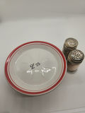 Vintage French Bistro Absinthe Tip Plates (3 plates) & Silverplate Salt and Pepper Shakers - Lot of 5 - thumbnail 8 of 8