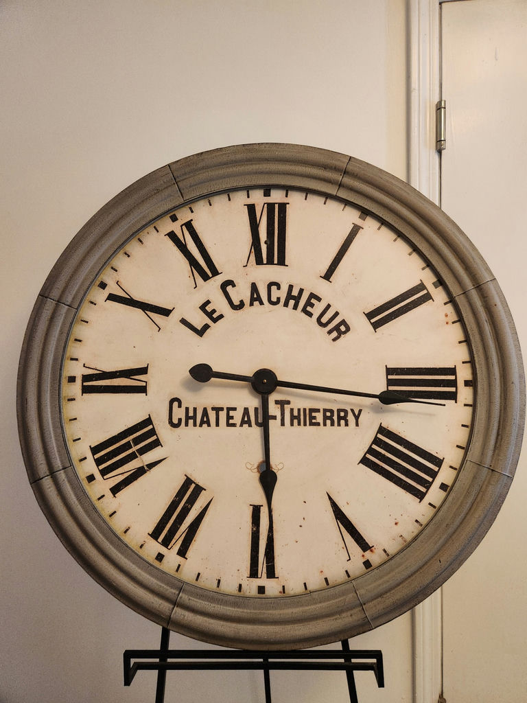 Restoration Hardware 38” Oversized “Le Cacheur” Chateau Thierry Wall Clock – Made in USA - image 2 of 5