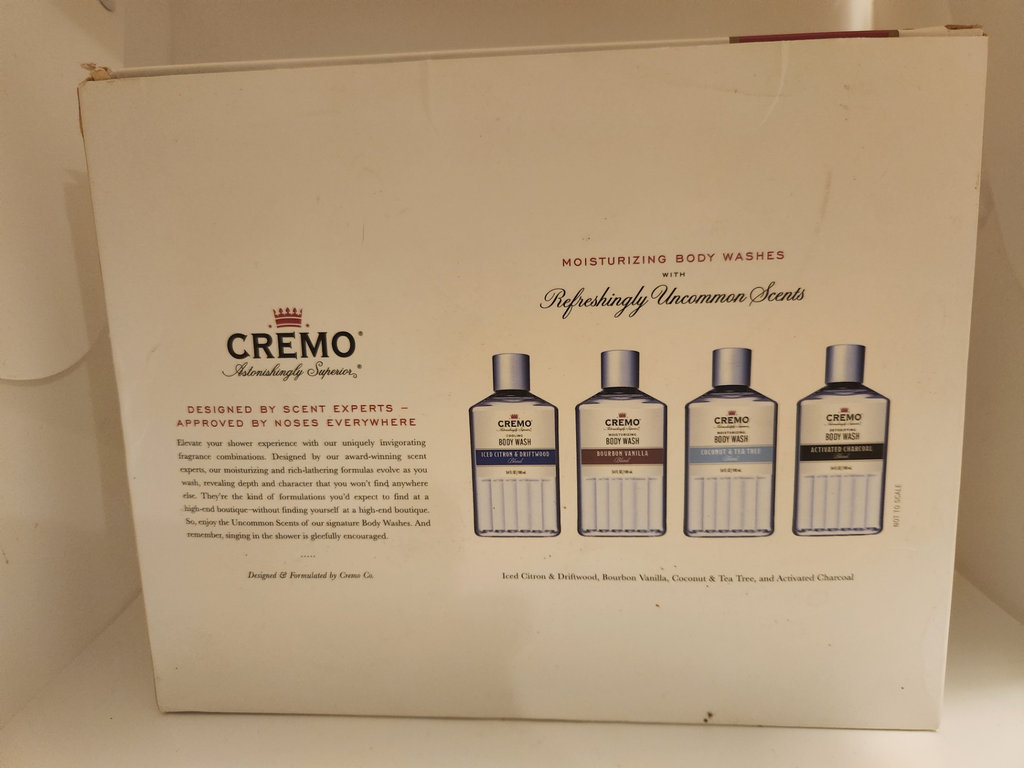CREMO Uncommon Scents Body Wash Collection – 4-Piece Sampler Set (3.4 oz each) - image 3 of 4