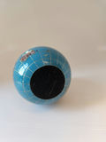 Vintage 3" Hardstone Semi-Precious Stone Inlay World Globe Paperweight – Pietra Dura Style – Flat Base - thumbnail 5 of 7