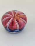 Epiphany Studio April Wagner Art Glass Pink Ruby Fruit Paperweight, signed and dated 2003 - thumbnail 6 of 7