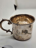 Japanese 950 Sterling Decorated Baby Cup (Kokeshi Dolls with Gold Vermeil) - approx 1.4 troy oz - thumbnail 4 of 5