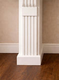 Decorative Neoclassical Style Wood Fireplace Mantel – Fluted Pilasters & Paneled Frieze - thumbnail 4 of 4
