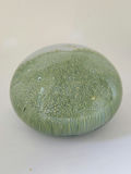 Vintage Vetri MURANO Barovier & Toso Glass Millefiori Art Glass Paperweight Green Yellow Micro Flowers - thumbnail 1 of 9
