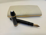 RARE Vintage Montblanc Meisterstück 149 Fountain Pen 14K Gold Nib (1987–1992) w/ Original Box (Pair with lot 115 Montblanc Ink) - thumbnail 7 of 14