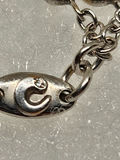 Vintage 18k White Gold Diamond Bracelet with Stylized "C" Hallmark - thumbnail 13 of 14