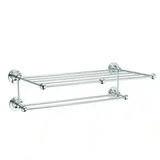 Restoration Hardware Callton Dillon Train Towel Bar Shelf Rack – Polished Chrome Wall-Mounted Bathroom Shelf / Towel Rack - thumbnail 2 of 2