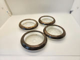 Vintage 5-Piece Silver-Rimmed Glass Serving Set - Mid-Century Modern - Mold 30/30 - thumbnail 8 of 10