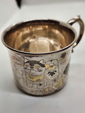 Japanese 950 Sterling Decorated Baby Cup (Kokeshi Dolls with Gold Vermeil) - approx 1.4 troy oz - thumbnail 2 of 5