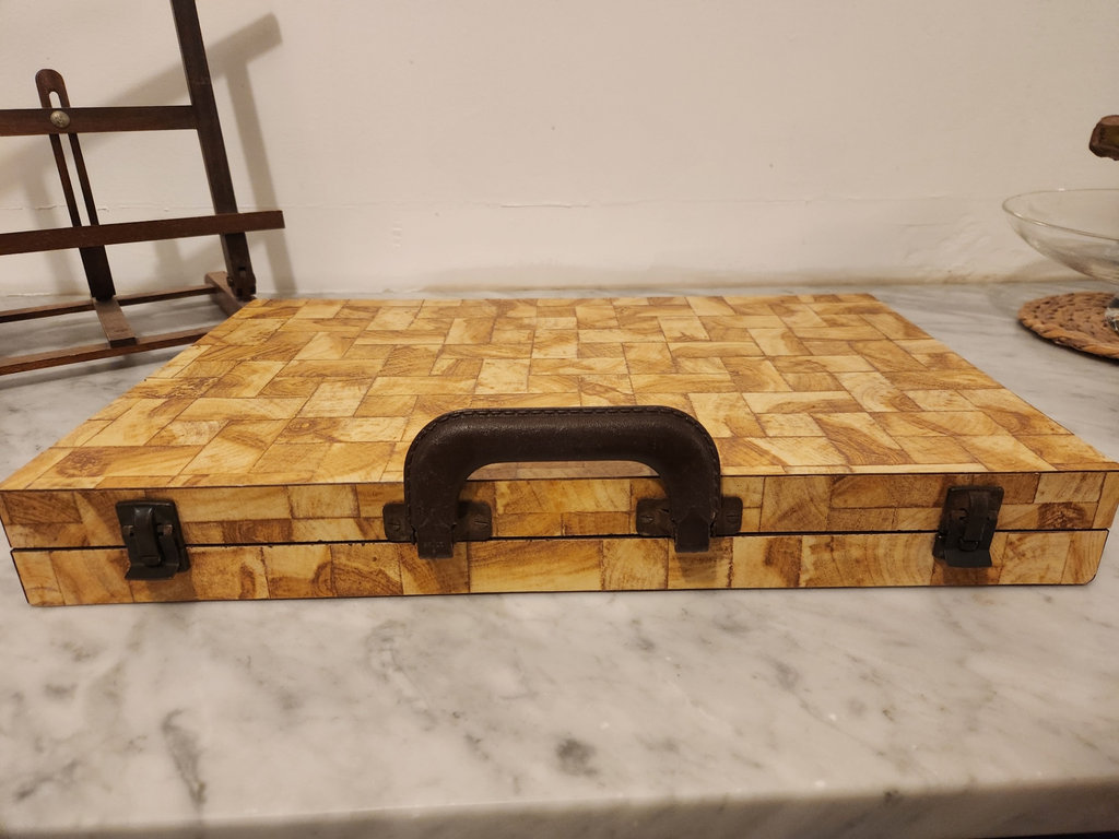 Vintage Cardinal Industries Backgammon Set – Faux Wood Look Case – c.1970s–80s - image 4 of 10