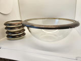 Vintage 5-Piece Silver-Rimmed Glass Serving Set - Mid-Century Modern - Mold 30/30 - thumbnail 10 of 10