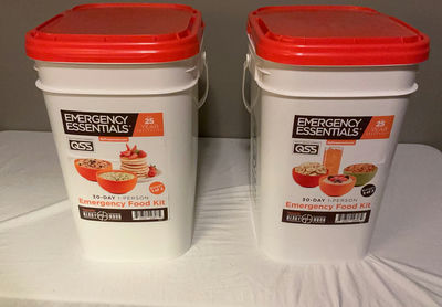 Two Emergency Essential Food Buckets - Image 1 of 4