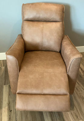 Light Brown ‘Leather’ Recliner/Rocker - Image 1 of 5