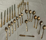 Assortment of Vintage Silver Plate and Stainless Flatware - thumbnail 11 of 12