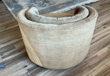 MCM Tufted Fabric Barrel Chair - thumbnail 2 of 5