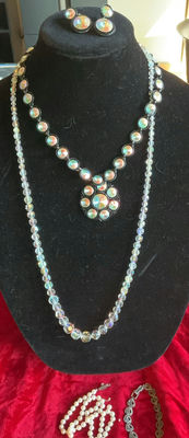 Crystal Necklaces, Pearls, Marcasite - Image 1 of 4
