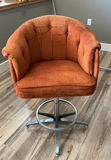 MCM Turmeric Color Fabric Bar Stool - thumbnail 1 of 4