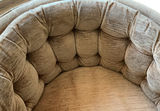 MCM Tufted Fabric Barrel Chair - thumbnail 4 of 5