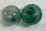 Vintage Brass Alarm Clock, Glass spheres, and a conch Shell - thumbnail 2 of 6