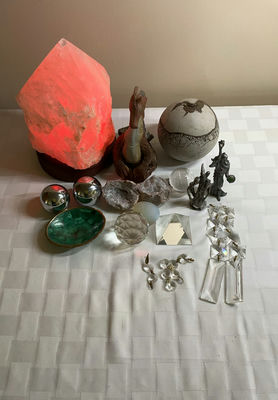 Gandalf, prisms, dragons, and a salt rock lamp - Image 1 of 9