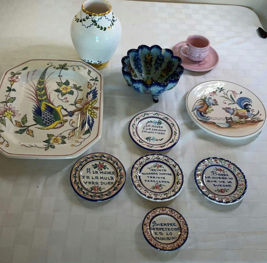 Hand Painted Dishes, Portugal, Spain, Italy - image 1 of 13