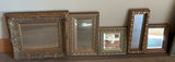Five Small Gold Painted Wall Mirrors - thumbnail 1 of 7