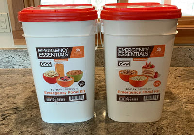Two Emergency Essential Food Buckets - Image 1 of 3