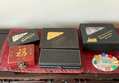 5 Unique Vintage Domino Sets - Image 1 of 11