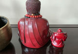 Red Buddha Statues, Tibetan Singing Bowl - thumbnail 4 of 8
