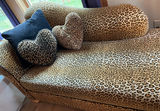 Cheetah Fabric Fainting Couch - thumbnail 7 of 8