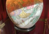 Brass & Glass Small Table, Porcelain Lamp, Brass Planter - thumbnail 5 of 5