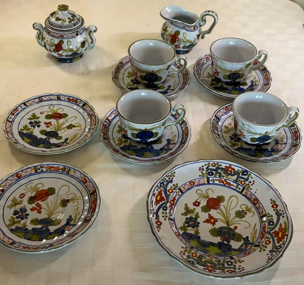 Hand-Painted Ceramic Dishes, Italy - image 1 of 12