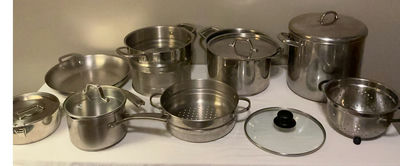Assorted Stainless Cookware And More - Image 1 of 8