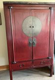Vintage Asian Red Large Cabinet - thumbnail 2 of 11
