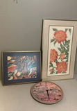 Asian Inspired Wall Art, Clock - thumbnail 1 of 10