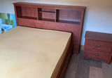 Queen Size Platform Bed with storage, And Nightstand - thumbnail 3 of 11