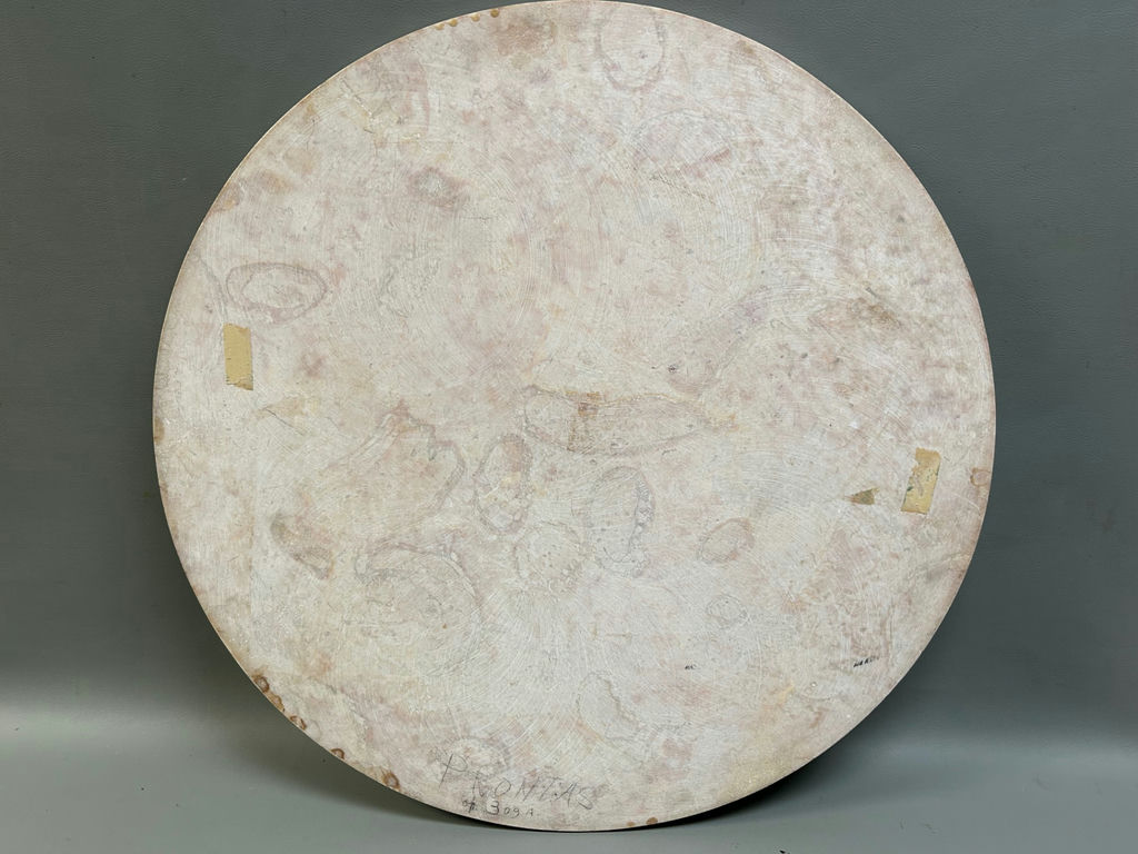Italian Pink Round Marble Tabletop - image 4 of 6