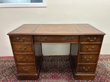 Vintage Sligh Furniture Leather Top Desk - thumbnail 1 of 11