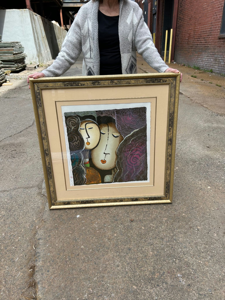 Signed Lee Loong Looi Modern Abstract Serigraph - image 2 of 7